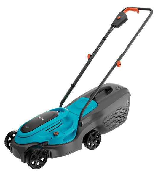 Gardena EasyMax+ 32/18V Set Akku-Rasenmäher - 32 cm. Kompakter blauer Akku-Rasenmäher mit 32 cm Schnittbreite zum Mähen von Rasen.