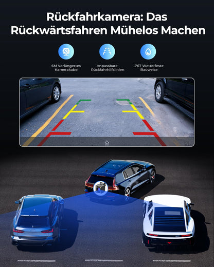 Krunia 8.1" CarPlay Bildschirm – Kabellos, Tragbar