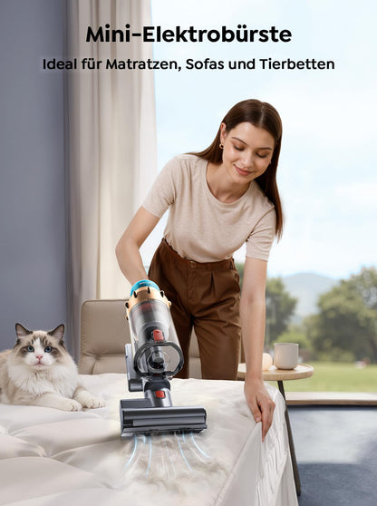 SMOTURE VAC01 Akku-Staubsauger, kabellos, 600 W, 65 Min Laufzeit