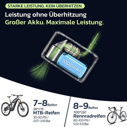 Woowind Ventus Race Elektrische Fahrradpumpe Mini Kompressor 120 PSI