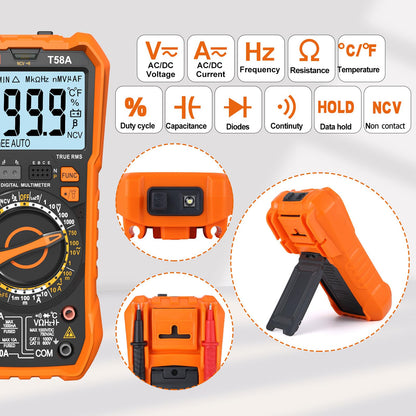YIQIYIBO T58A Digital-Multimeter True RMS mit manueller Bereichswahl