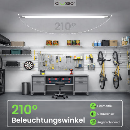 ALUSSO LED Röhre T8 120 cm 6000K Kaltweiss G13 18W 10er-Pack