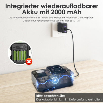 MAXDONE Wildkamera PH960W 4K 64MP WLAN Nachtsicht mit Bewegungsmelder