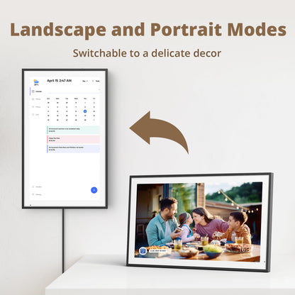 Dragon Touch 21.5 Zoll Digitaler Wandkalender - Schwarz