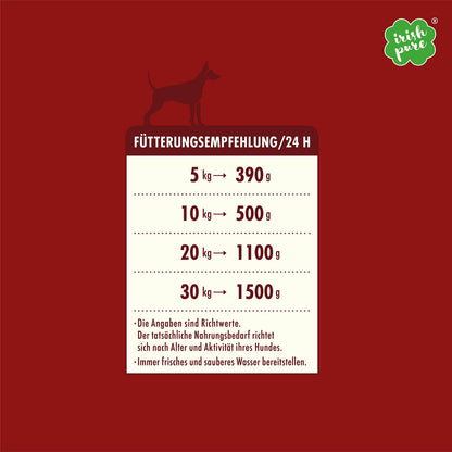 Irish Pure Premium Nassfutter Weiderind getreidefrei 12x 390g