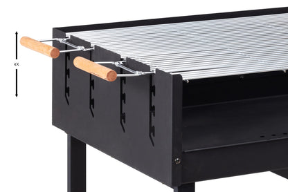 Tarrington House Holzkohlegrill Brigida, Stahl, schwarz, mit Rädern