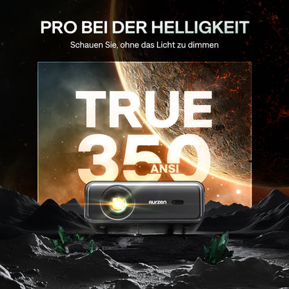 Aurzen Smart Beamer 4K Full HD Projektor mit Autofokus
