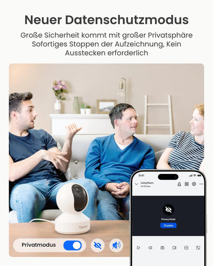 Reolink E1 Zoom 4K PTZ WLAN Überwachungskamera Innen