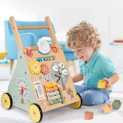 Lauflernwagen Holz Montessori Baby - multifunktionale Lauflernhilfe