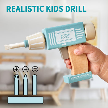 Holzmeister Kinder Werkbank Holz Spiel Werkzeug Set 3-9 J.