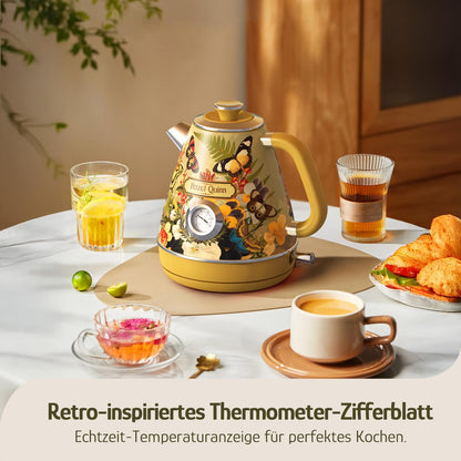 Hazel Quinn Retro Vintage Design Wasserkocher - Geblümt