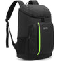 TOURIT Kühlrucksack 28L, leicht, mit Flaschenöffner, schwarz