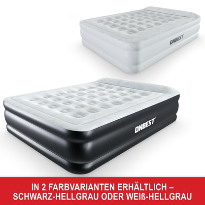 Onbest Luftbett selbstaufblasend für 2 Personen mit Pumpe schwarz