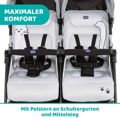 Chicco OHlalà Twin Geschwisterwagen – Kompakt & Ab Geburt