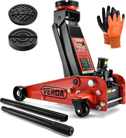 Verda Rangierwagenheber hydraulisch 3T Doppelpumpe tief