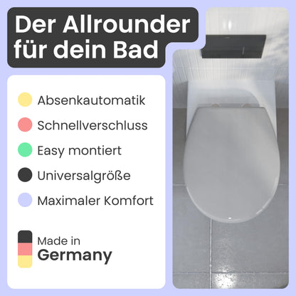 instmaier Alma WC-Sitz Absenkautomatik – Manhattan Grau
