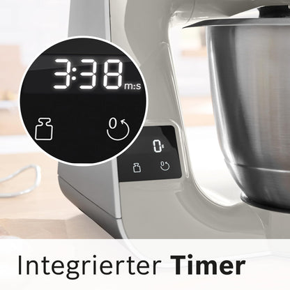 Bosch Küchenmaschine MUM5 MUM5XL72 mit Waage Grau/Silber
