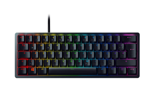 Razer Huntsman Mini Gaming Tastatur - Red Switch QWERTZ DE Schwarz