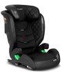 Nukido Louis Autositz für Kinder 15-36 kg ISOFIX - Schwarz. Schwarzer Sitz mit Rückenlehne für Kindersicherung.