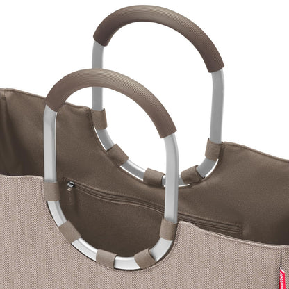 reisenthel loopshopper L Shopper herringbone mokka, 25 Liter