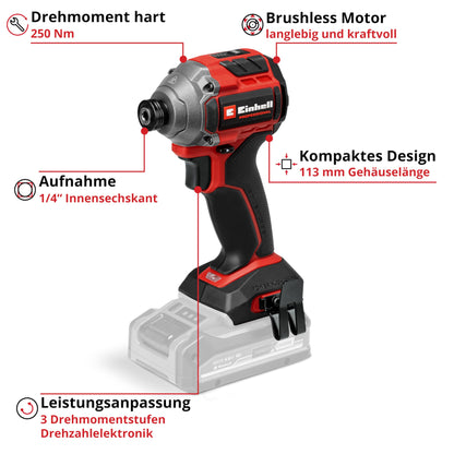 Einhell TP-CI 18/250-C Li BL-Solo Akku-Schlagschrauber