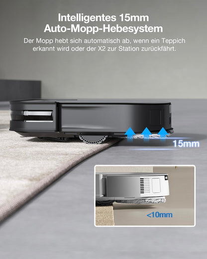 ECOVACS DEEBOT X2 Combo Saugroboter Wischfunktion Handstaubsauger