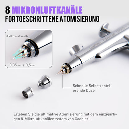 Gaahleri GHAD-39 Airbrush-Set Dual-Action mit 0,35 & 0,5 mm Düsen