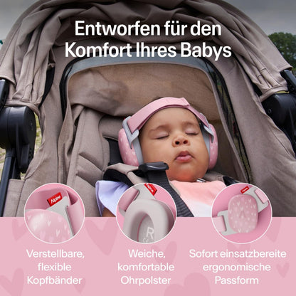 Alpine Muffy Baby Comfort Kapselgehörschutz für Babys, Herzen