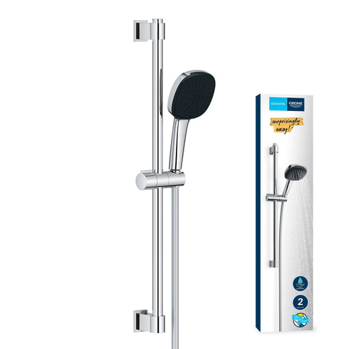 GROHE Vitalio 110 Duschstangenset eckig, Chrom, wassersparend