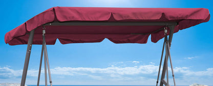 QUICK STAR Ersatzdach für Hollywoodschaukel 210 x 145 cm Bordeaux