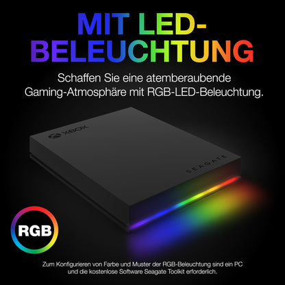 Seagate Game Drive Xbox 2TB Tragbare Externe Festplatte