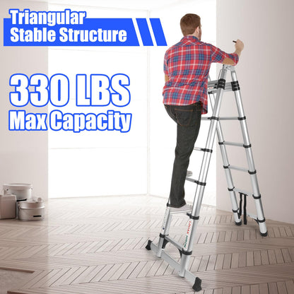 Profi Teleskopleiter Mehrzweckleiter - Aluminium 5M