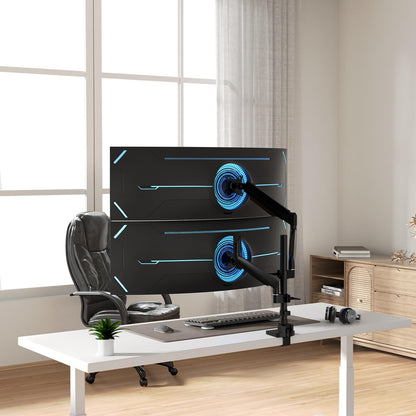 Monitor Halterung 2 Monitore übereinander, höhenverstellbar – 17-40 Zoll