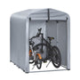 SoBuy Fahrradgarage KLS11-K wetterfest für 1-2 Fahrräder mit UV-Schutz, Eisenrahmen, PE-Plane und Rolltür