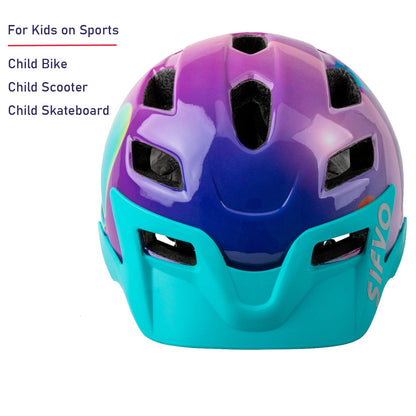 SIFVO Kinderfahrradhelm mit abnehmbarem Visier, 50–57 cm