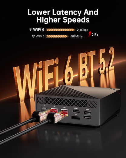 NiPoGi AM06 PRO Mini PC - Ryzen 7 5825U, 16GB/512GB SSD