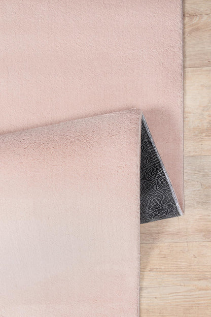 the carpet Relax Kurzflor Teppich Felloptik Blush 140 x 200 cm