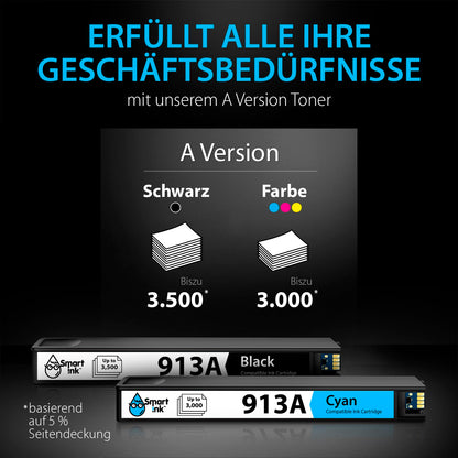 Smart Ink HP 913A Kompatible Druckerpatronen - 4er Multipack