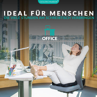 Goldschmieds SITZWERK Orthopädisches Sitzkissen für Büro & Auto