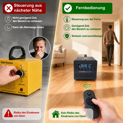 Charmline Ozongenerator 60000 mg/h mit Fernbedienung, Schwarz