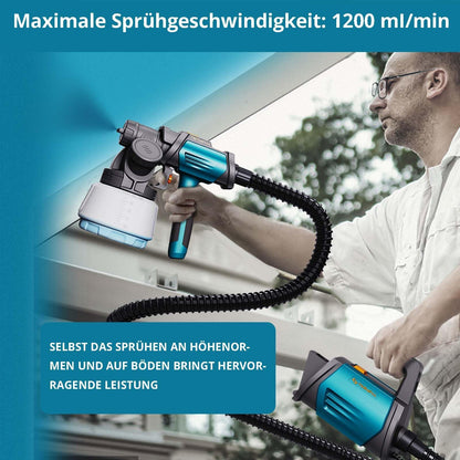 Tilswall Shark 800 HVLP Farbsprühsystem elektrisch, 4 Düsen, Blau