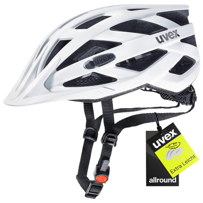 uvex i-vo cc leichter Allround-Helm, white matt, 52-57 cm, mit 24 Belüftungskanälen und FAS-Gurtband
