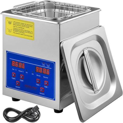 Vevor Ultraschallreiniger 2L Edelstahl mit Heizung und Digital-Timer