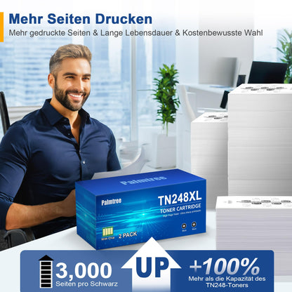 Palmtree TN248XL Toner kompatibel Brother - Schwarz