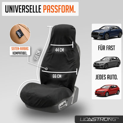 LIONSTRONG Autositzschoner Vordersitz wasserdicht, 2er-Set