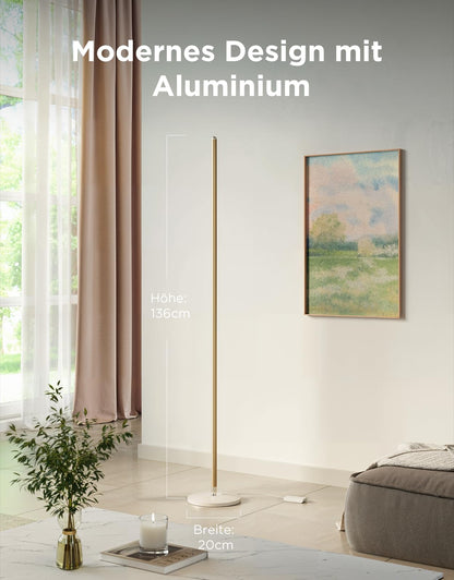Govee RGBIC LED Eck Stehleuchte – 136cm, Matter & Alexa, Gold