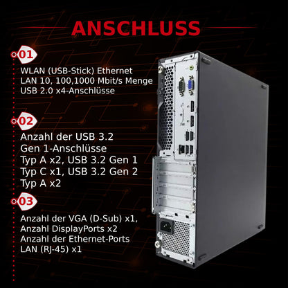 Lenovo ThinkCentre M920s SFF PC i7-8700 32GB RAM 1TB SSD überholt