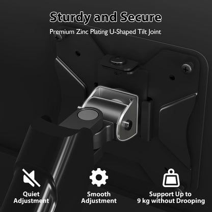 BONTEC Dual Monitor Wandhalterung – Für 13-32 Zoll Bildschirme