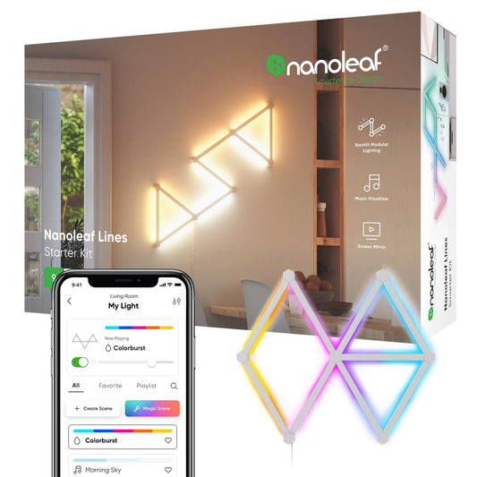 Nanoleaf Lines 60 Grad Starter Kit – Smarte LED Lichtleisten