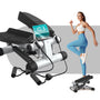 Niceday Mini Stepper – 2-in-1 Hometrainer mit Power Ropes: Kompakter Stepper mit Pedalen u. Seilzügen. Für Ganzkörpertraining zu Hause.